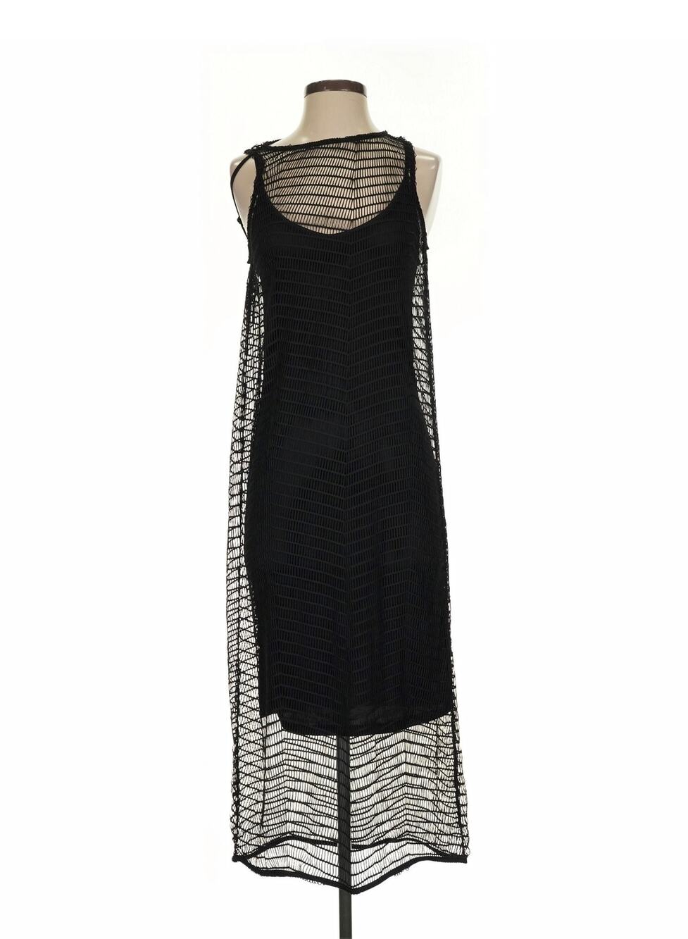 NWT NOISY MAY NMNAT Black Netted Sheer Bodycon Dress Sz. XS